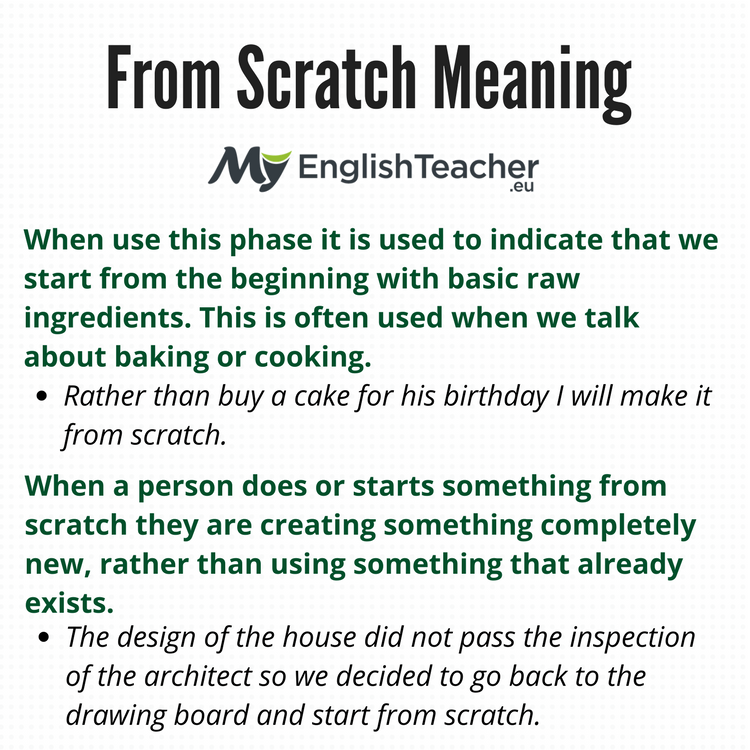 Scratch A Living Idiom